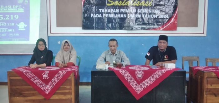 SOSIALISASI TAHAPAN PEMILU 2024 DAPIL ALOKASI KURSI DAN PENCALONAN LEGISLATIF 01